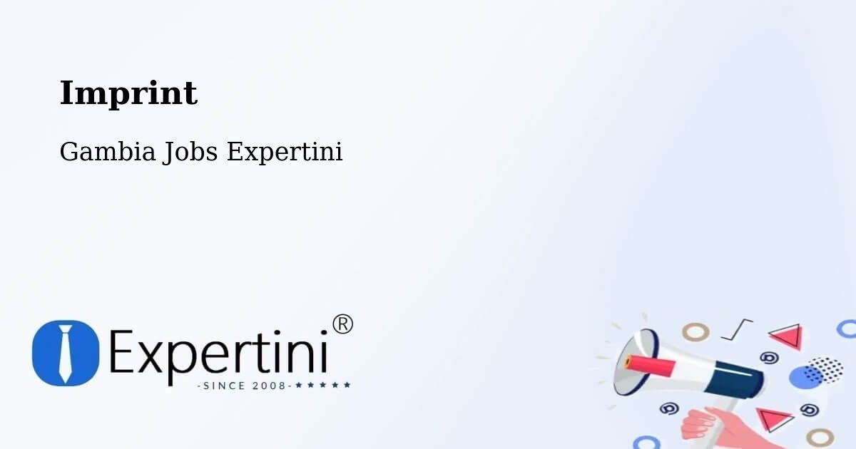 Imprint – Gambia - Gambia Jobs Expertini